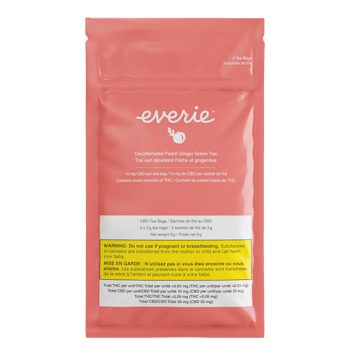 Photo of Peach Ginger Green CBD Tea (Decaffeinated), 3 Pack