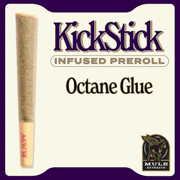 Photo of 1.0g Kick Stick Infused Pre-Roll Octane Glue Indica