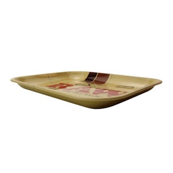 Photo of Raw Classic Large Vintage-Style Metal Rolling Tray (14" x 11")