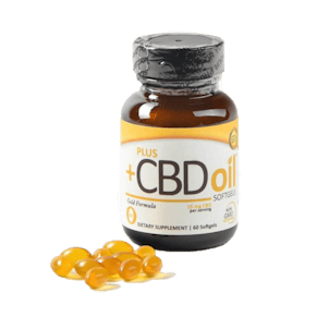 Photo of Plus CBD Oil Gold Softgels - 900mg Hemp Extract