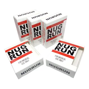 Photo of 25 Nug Run Premium Shatter Labels Display Concentrate Packaging Oil Boxes VB-013