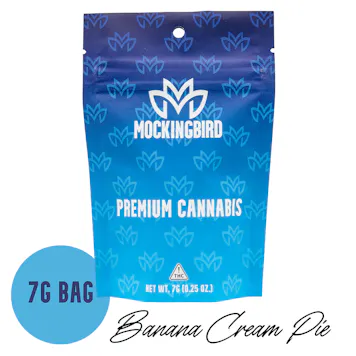 Photo of Mockingbird Premium Flower: Banana Cream Pie 7g bag