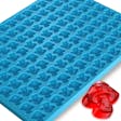 Product image for Mushroom Silicone Mold, 4mL, 126 Cavity, Half Sheet, Blue
