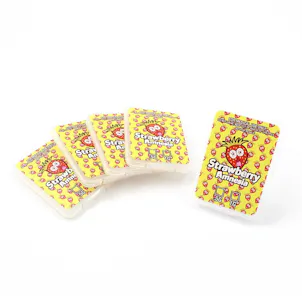 Photo of 25 STRAWBERRY AMNESIA Strain Cannabis Label Shatter Packs Wax Medical Concentrate Packaging by Shatt