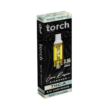 Photo of TORCH WHITE TRUFFLE THC-A LIVE RESIN DIAMONDS 510 CARTRIDGE 3.5G INDICA