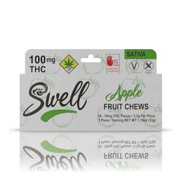 Photo of Sativa Apple Fruit Chews 100mg 10-pack