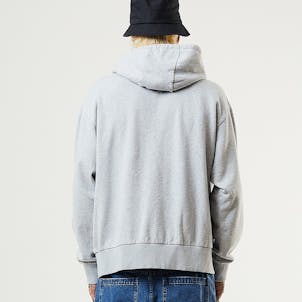 Photo of Afends Mens All Day - THC Essential - Hemp Hoodie - Shadow Grey Marle
