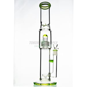 Photo of GREEN LINE "STACK BUBBLES" INLINE TO STEREO MATRIX WATER PIPE