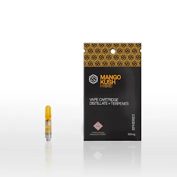 Photo of MANGO KUSH 1:1 CBD 500 mg Vape Cartridge
