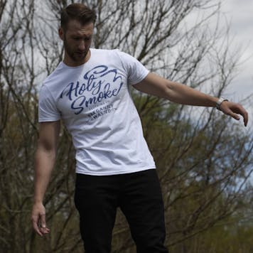Photo of ELEGANTLY WASTED, HOLY SMOKE, UNISEX CREW NECK TEE