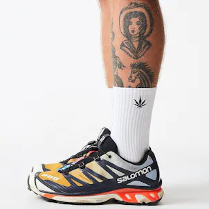 Photo of Afends Unisex Happy Hemp - THC Essentials - Socks One Pack - White