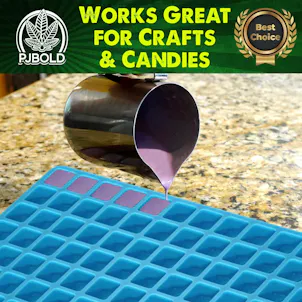 Photo of Square Silicone Mold, Massachusetts Maine, 3.5mL, 266 Cavity, Half Sheet, Blue