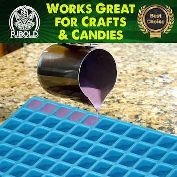 Photo of Square Silicone Mold, Massachusetts Maine, 3.5mL, 266 Cavity, Half Sheet, Blue