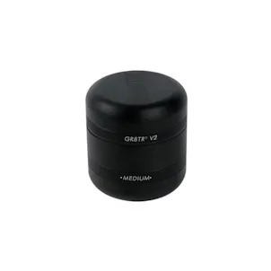 Photo of Kannastör® GR8TR® V2 Series Grinder in Matte Black (Easy Change Screen/Chamber not included)