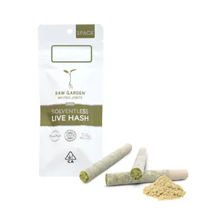 Photo of RudeBoi OG #21 (3) Solventless Live Hash Infused Joints