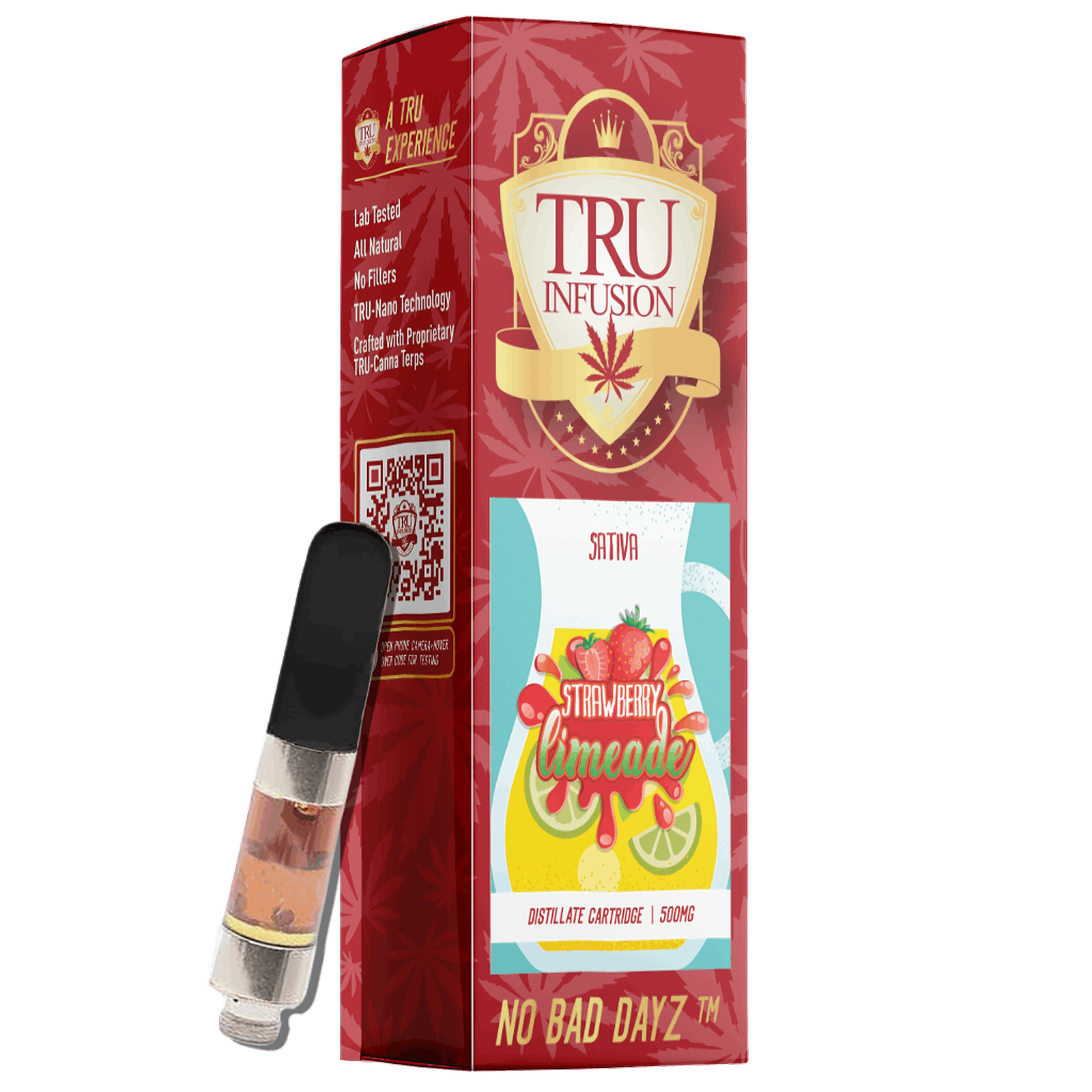 TRU Infusion Strawberry Limeade Distillate Cartridge 0.5g Leafly