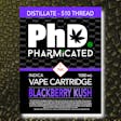 Product image for PhD 510T Vape Cartridge - Distillate - Black Berry Kush