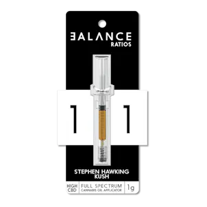 Photo of BALANCE Ratios 1:1 High CBD Extract Applicator - Stephen Hawking Kush