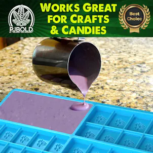 Photo of Mushroom Candy Bar Mold, Blue, 6 Cavity