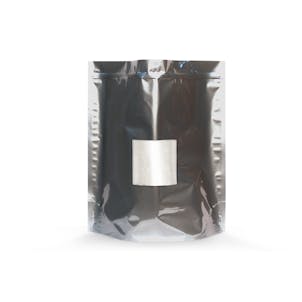 Product image for 1lb High-Barrier Grower Bags in Silver with Window and Zipper - 15"x16"x6" (1.24/Unit)