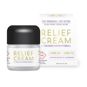 Photo of 1:1 Lavender Relief Cream 300mg CBD : 300mg THC