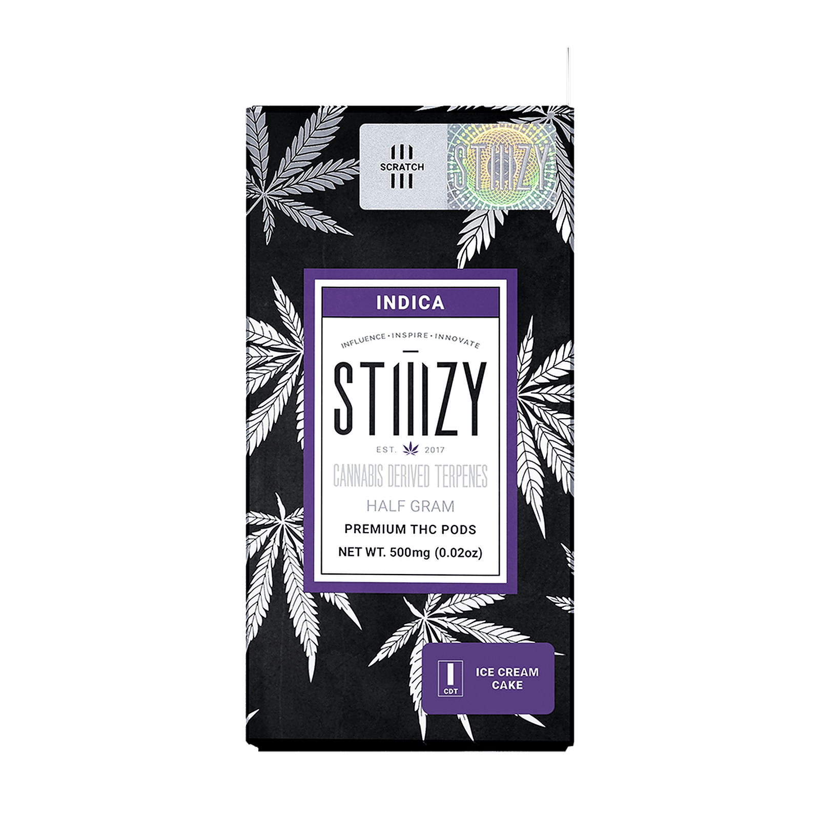 STIIIZY ICE CREAM CAKE CANNABIS DERIVED TERPENES POD .5G Leafly