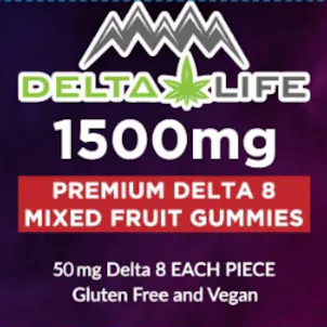 Photo of DELTA 8 GUMMIES 1500MG 30CT (50MG EACH)