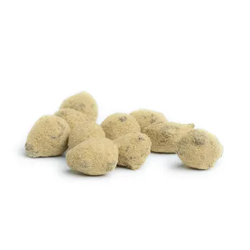 Photo of HHC Meteorites (CBD flower dipped in HHC distillate, then coated in CBG kief)