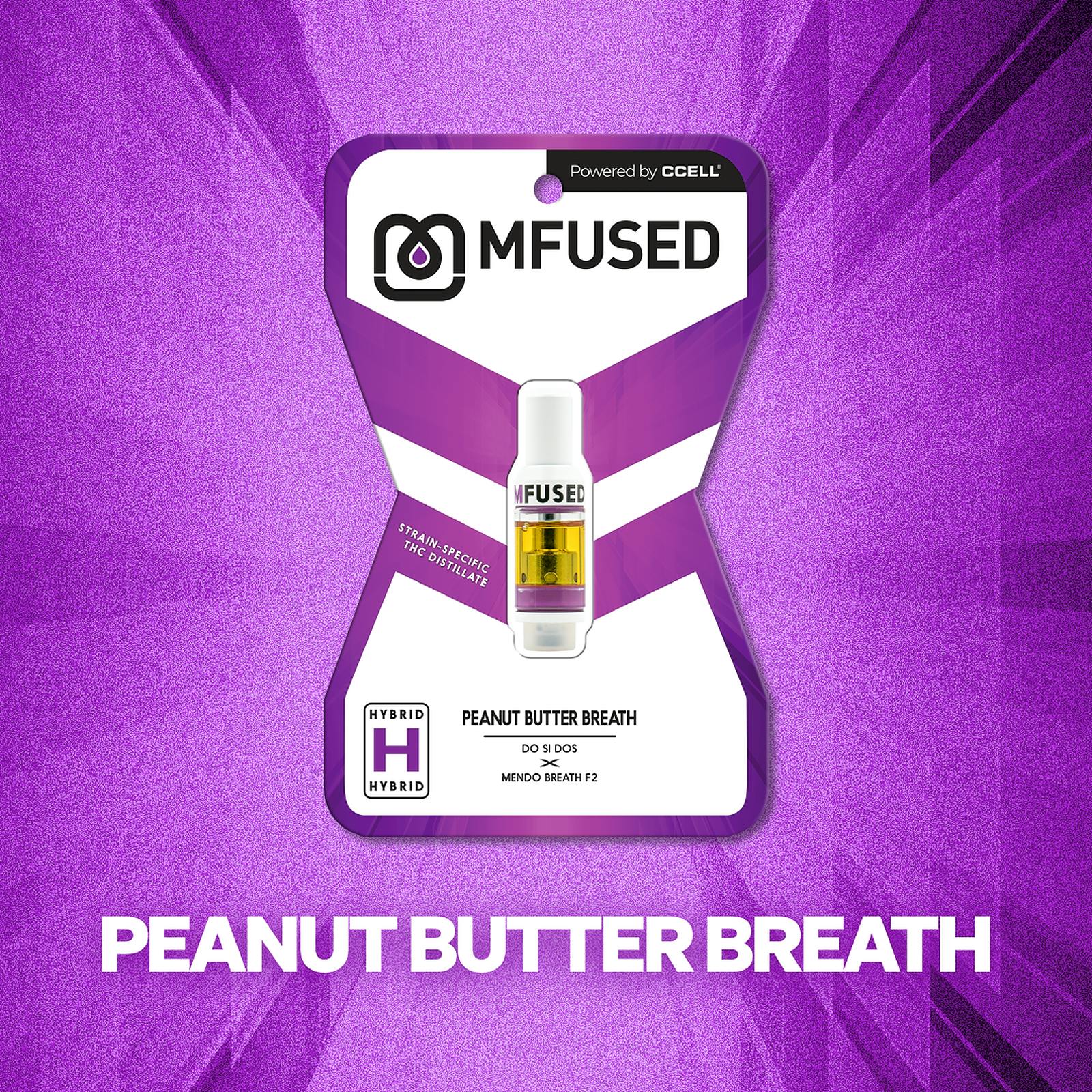 MFUSED Peanut Butter Breath Strain Specific Distillate Tank Leafly