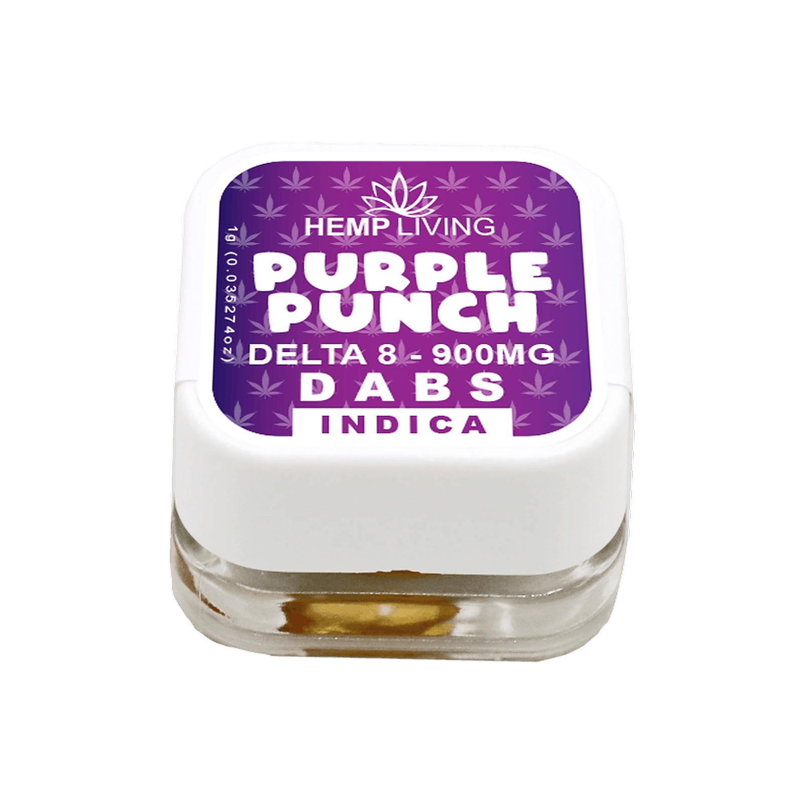 Hemp Living Hemp Living Delta 8 Dab Wax 1g Jar Purple Punch 900mg