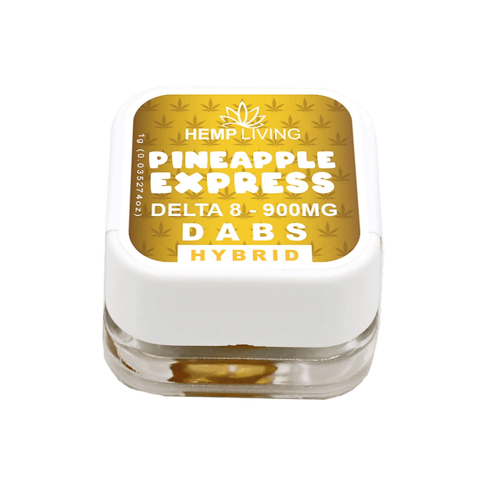 Hemp Living Hemp Living Delta 8 Dab Wax 1g Jar Pineapple Express 900mg Leafly