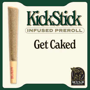 Photo of 1.25g Kick Stick Infused Pre-Roll Get Caked Hybrid