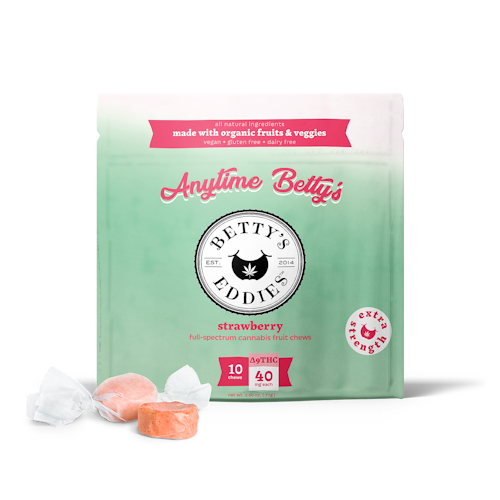 Betty's Eddies: HIGH-DOSE Betty Good Times for Anytime – Strawberry - THC | Leafly