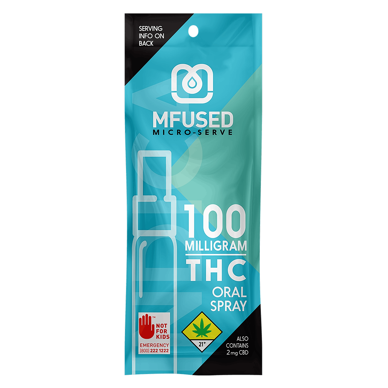 MFUSED MFUSED MicroServing THC Oral Spray Sour Blues (Indica) Leafly