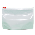 Product image for Exit Bag w/Ziplock(Red) Style Closure 6x9x2.5 Inch White-250 Ct ($0.64) Child Resistant Re-Closeable