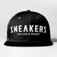 Product image for Sneakers Trucker Snapback Hat - Black