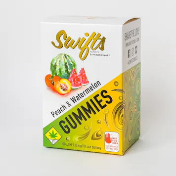 Photo of Peach and Watermelon Gummies (THC) 100mg 10-pack