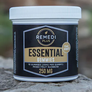 Photo of Remedi Essential Gummies THC Free - 250mg - Mixed Fruit Rainbow