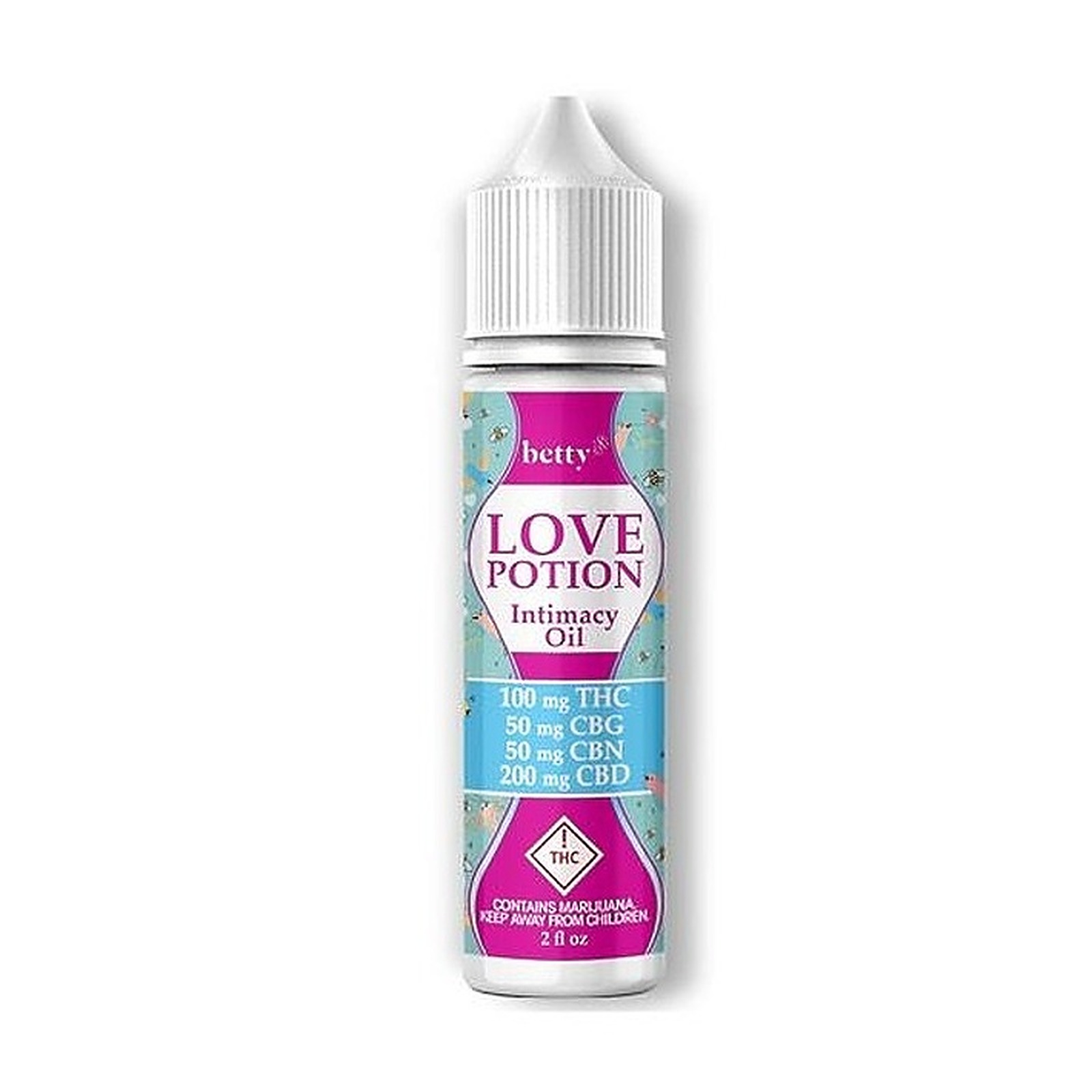 Betty: Love Potion Intimacy Oil - Original 100mg THC, 200mg CBD, 50mg ...