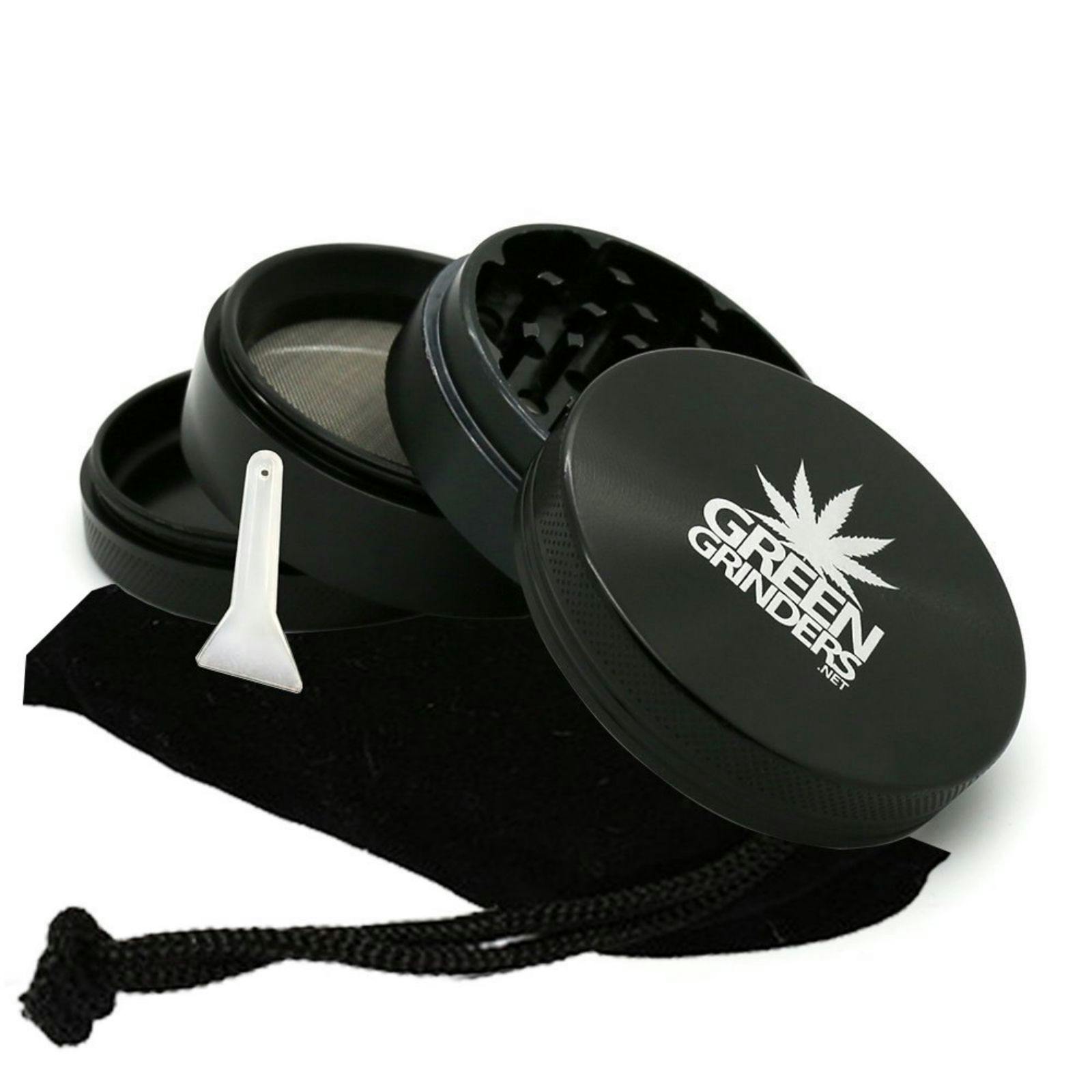 Green Grinders 2.5" 4 Piece Aluminum Herb / Weed Grinder By