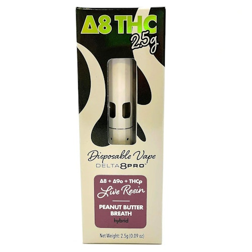 Delta 8 Pro 2.5mL Live Resin Disposable Peanut Butter Breath (Delta