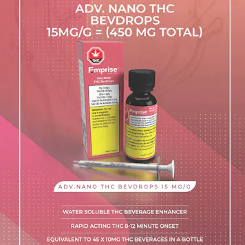 Photo of Adv. Nano 15mg/g THC BevDrops (30g = 450mg THC)