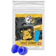 100mg Live Resin Fruit Gummy - Sour Blue Raspberry (Sativa)