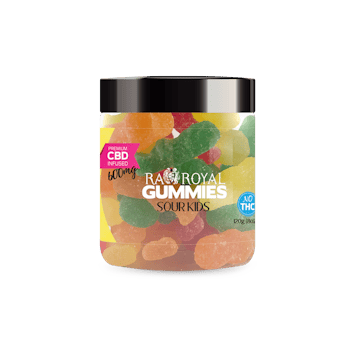 Photo of R.A. Royal Gummies: CBD Sour Kids Gummy Jar (600 MG)