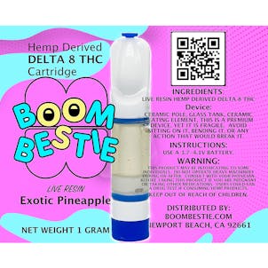 Photo of Live Resin Delta 8 Cartridge Exotic Pineapple