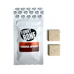 Photo of Funny Bone - 60mg - Chocolate Bar 2-pk - Wanna Spoon