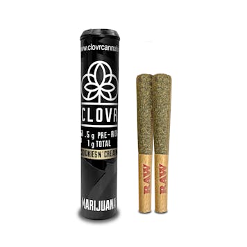 Photo of CLOVR- Pre-rolls- 0.5g 2 Pack - Cookies N' Cream