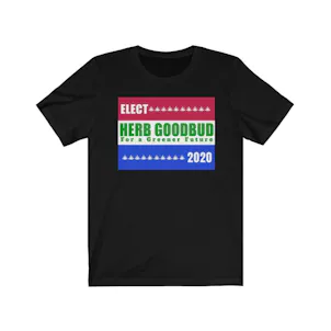 Photo of Herb Goodbud For A Greener Future T-shirt