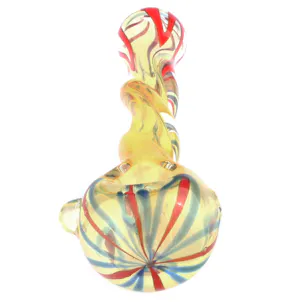 Photo of 5.3"Swirl Large Glass Spoon Pipe w/ Glass Orbs