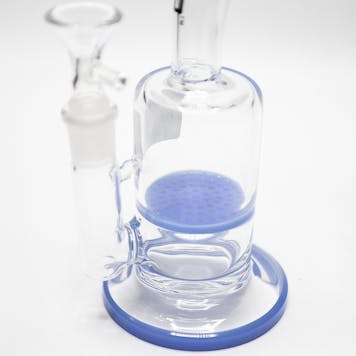 Photo of SICKO PURPLE HONEYCOMB BEAKER GLASS | 7 INCH